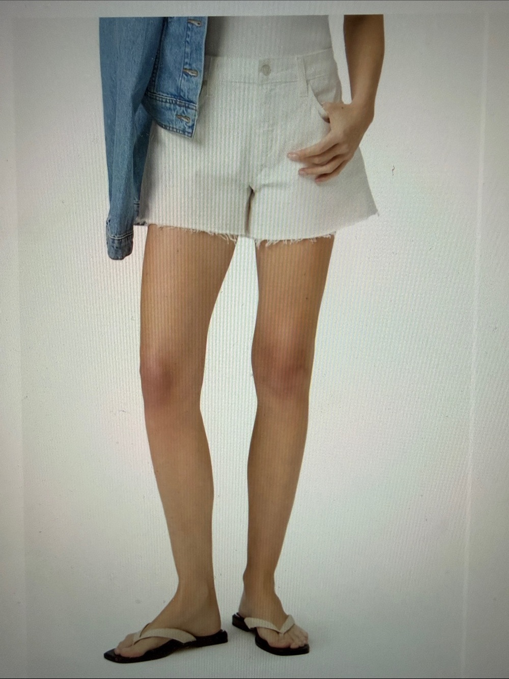 Paige Jimmy Jimmy Fray Hem Cutoff Denim Shorts